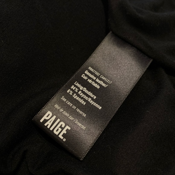 Paige Devin Lambskin Leather Moto Jacket - Picture 6 of 8